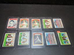 1972 Topps baseball lot: all near mint, potentially gradable Fisk rookie, card #1 (2), 52, 89 (3), 2