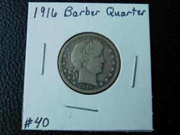 1916 BARBER QUARTER VG+