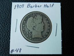 1909 BARBER HALF VG