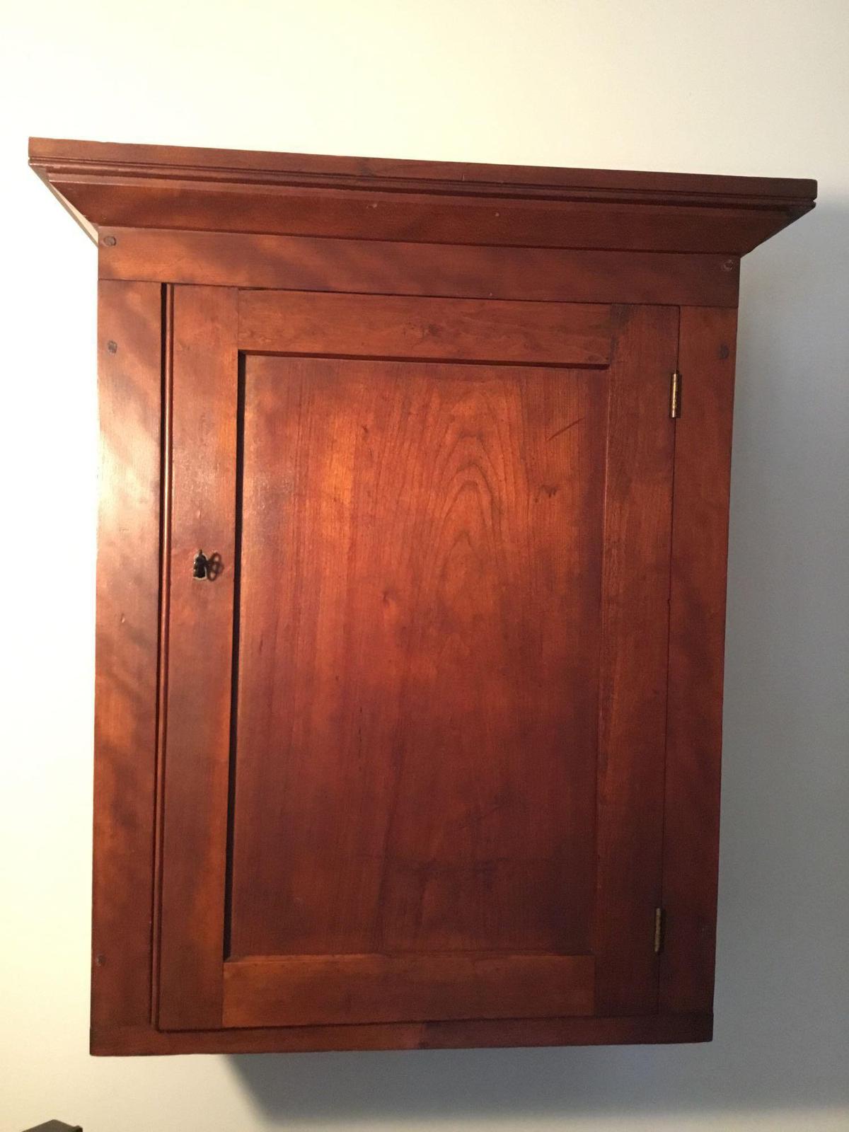 Cherry hanging wall cupboard