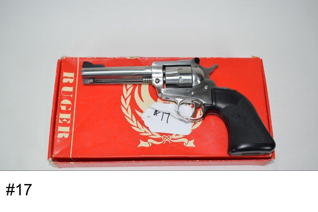 Ruger    Single Six    Cal .22/.22 Mag    Stainless    45/8”    W/ Box