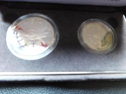 1989 U.S. CONGRESSIONAL 2-COIN SET IN HOLDER PF