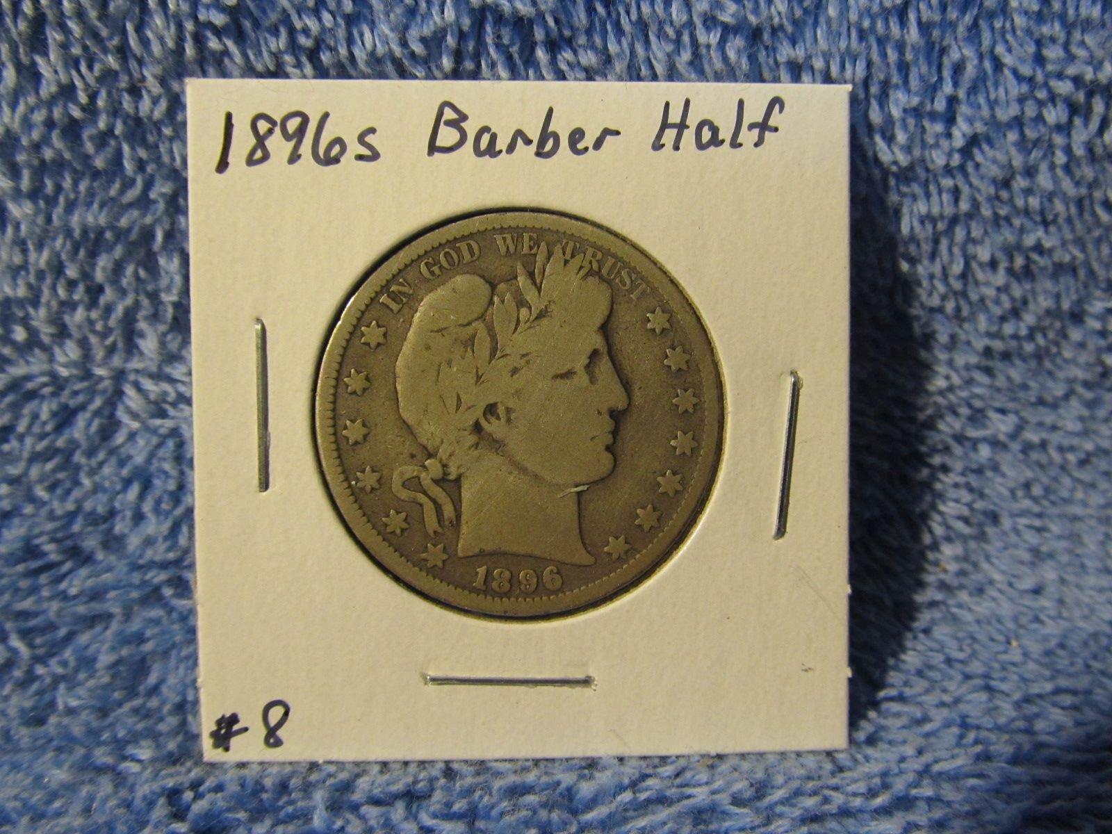 1896S BARBER HALF (A SEMI KEY) G+