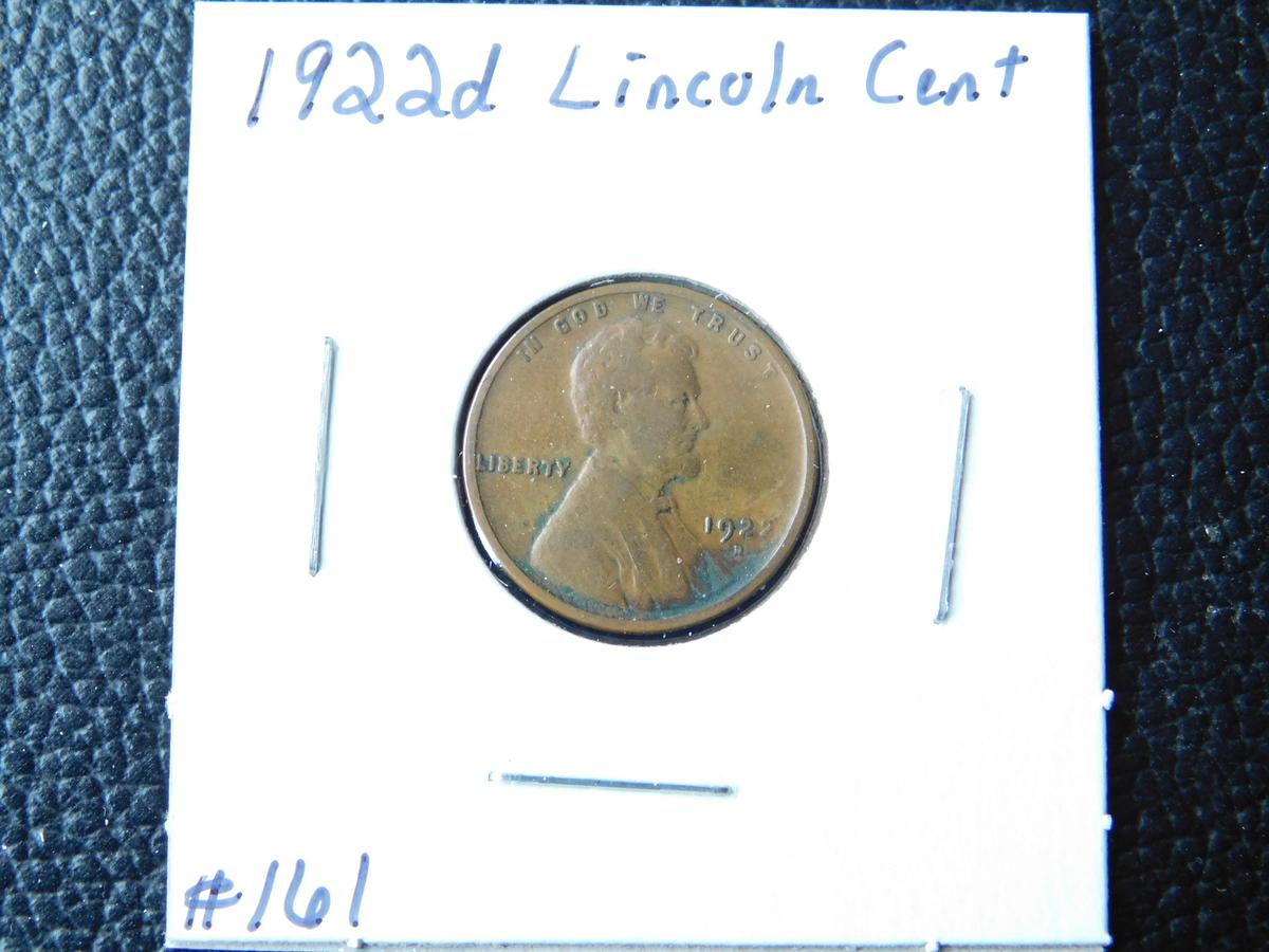 1922D LINCOLN CENT F