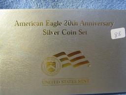 2006 U.S. EAGLE 3-PIECE 20TH ANNIVERSARY SET