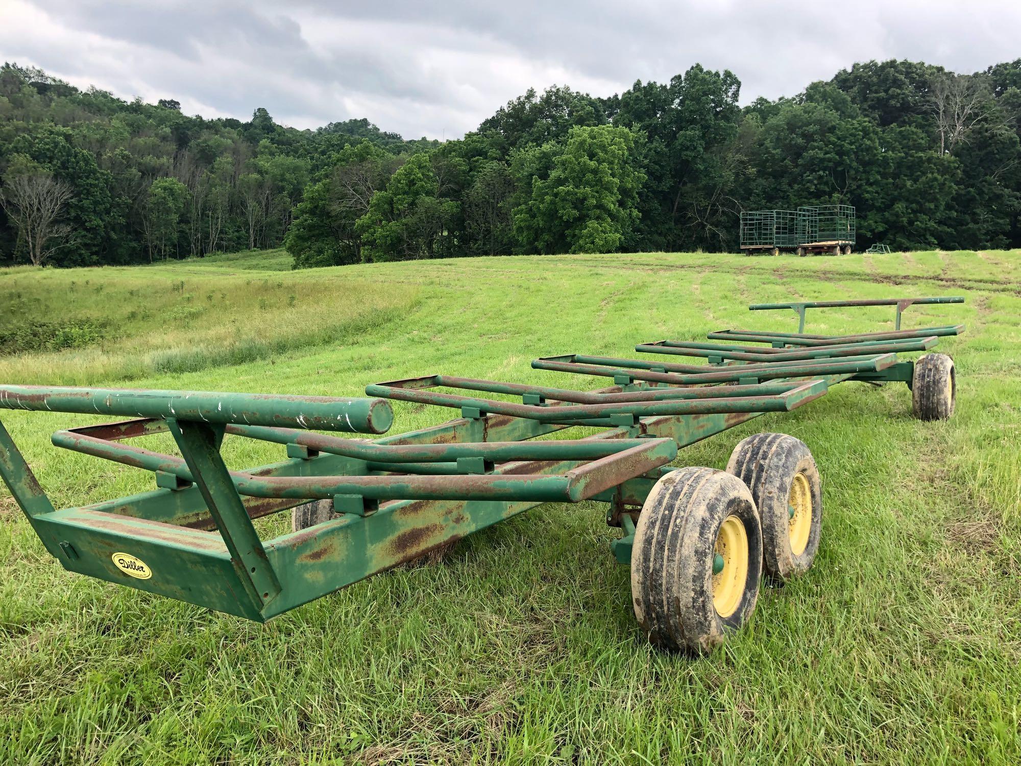 Diller 14 ton Tandem round bale wagon