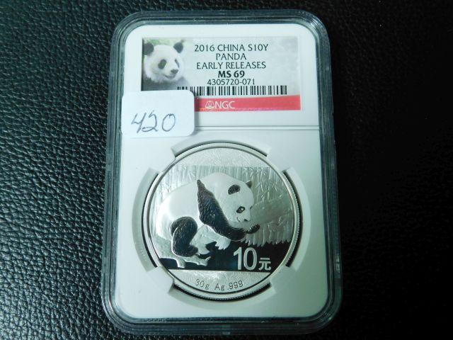 2016 CHINA PANDA NGC MS69 EARLY RELEASES