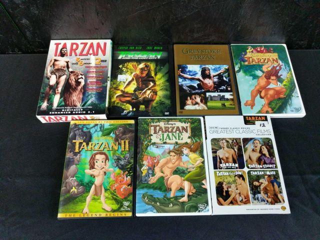 7 different Tarzan dvd movies