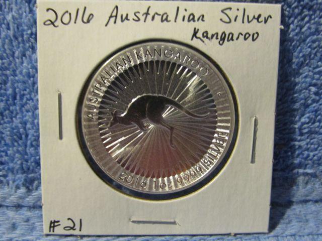 2016 AUSTRALIAN SILVER KANGAROO BU