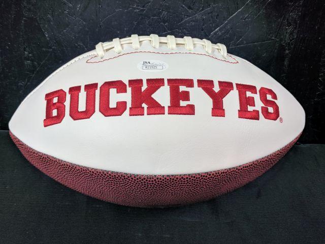 Eddie George Ohio State Auto'd Football JSA