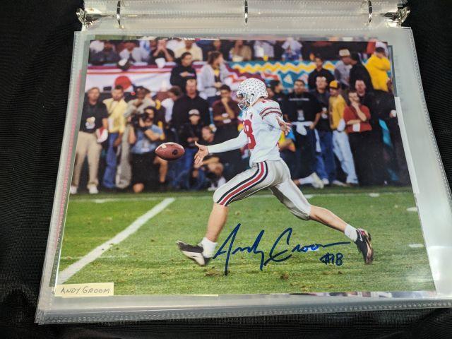 Ohio State Buckeyes Signed Mini Helmets & Pictures