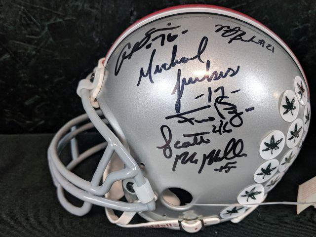 Ohio State Buckeyes Signed Mini Helmets & Pictures