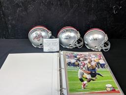Ohio State Buckeyes Signed Mini Helmets & Pictures