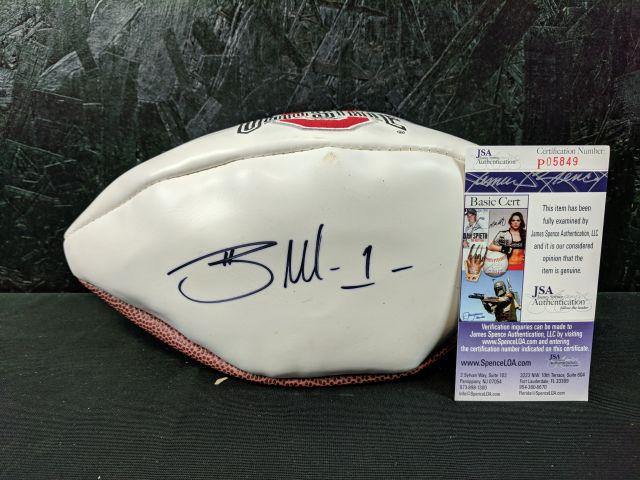 Ohio State Braxton Miller Auto'd Football JSA