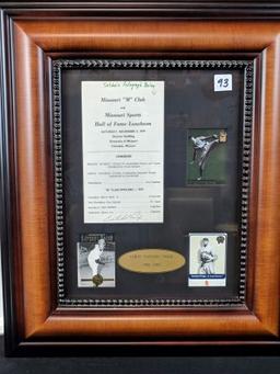 Satchel Paige Autographed Display PSA/DNA