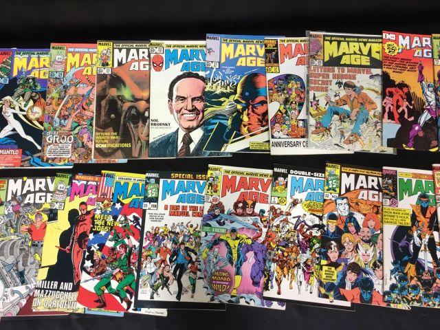 25 marvel age comic books