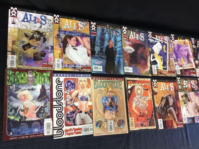 20 Alias & Bloodstone Comic books