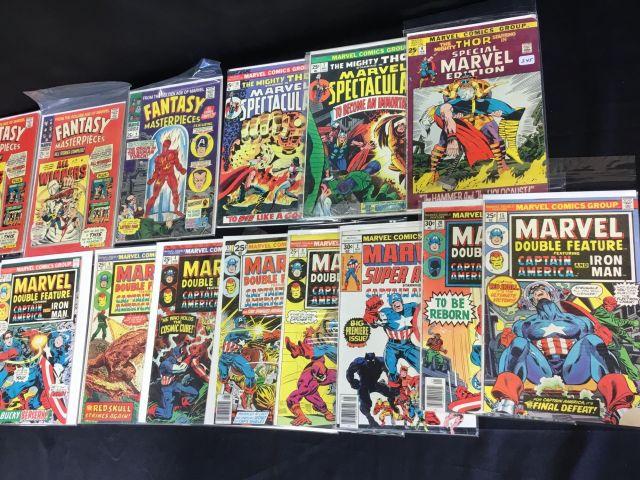 17 marvel double feature, Mighty Thor and  fantasy masterpieces comic books
