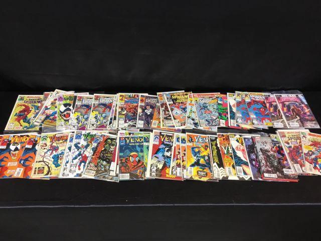 65 Spiderman comic books