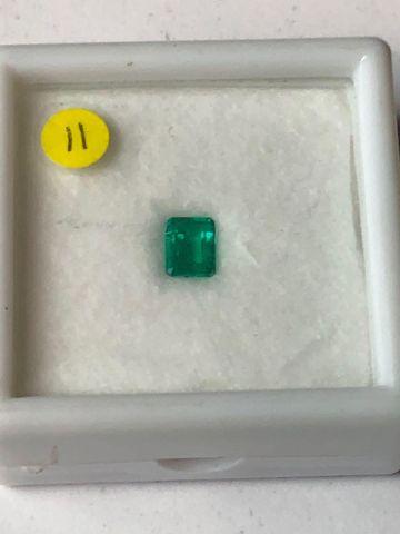 Emerald medium green-.59 carat