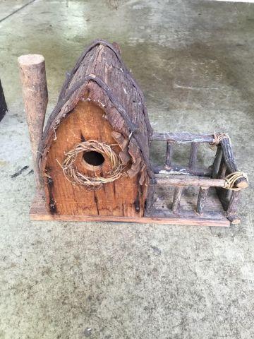 Bird Houses, Bird Cage & Bench