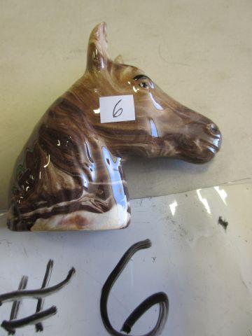 JUANITA WARE POTTERY HORSE HEAD WALL POCKET VERY RARE