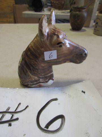 JUANITA WARE POTTERY HORSE HEAD WALL POCKET VERY RARE