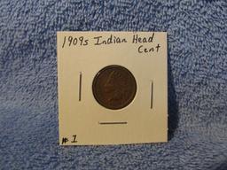 1909 INDIAN HEAD CENT (A KEY DATE)