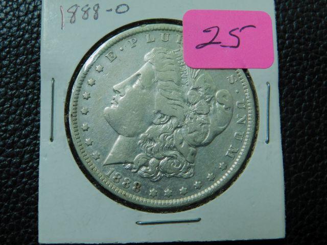 1888O MORGAN DOLLAR VF