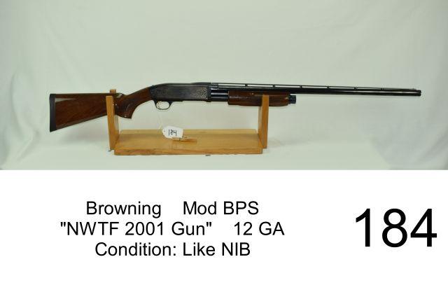 Browning    Mod BPS    “NWTF 2001 Gun”    12 GA    Condition: Like NIB