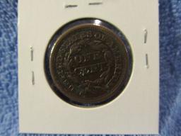 1849 LARGE CENT XF