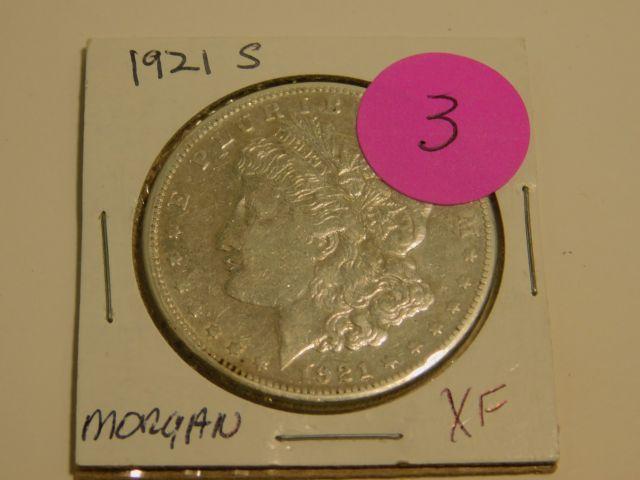 1921S MORGAN DOLLAR XF