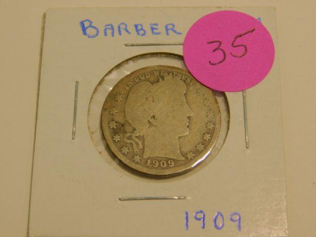 1909 BARBER QUARTER G