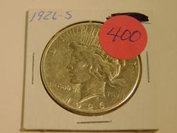 1926S PEACE DOLLAR XF