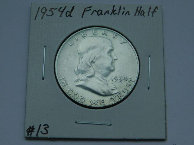 1954D FRANKLIN HALF BU FBL