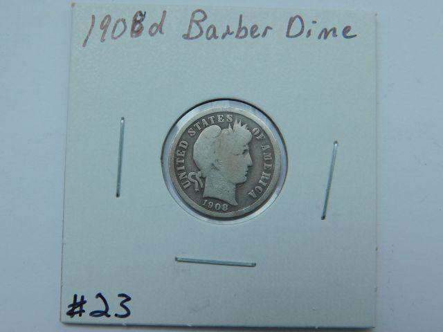 1908D BARBER DIME G