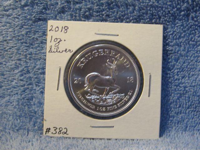 2018 S. AFRICA 1-OZ. .999 SILVER KRUGERRAND BU