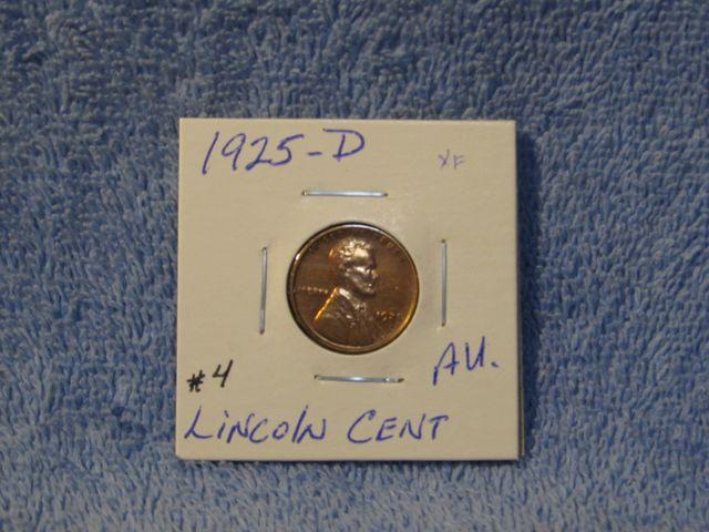 1925D LINCOLN CENT AU