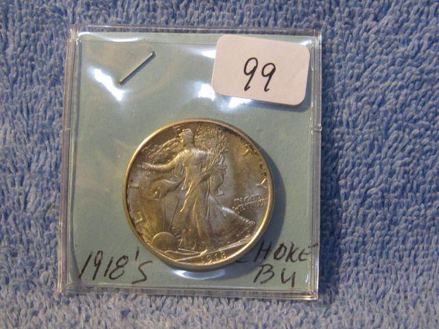 1918S WALKER HALF CHOICE BU RARE