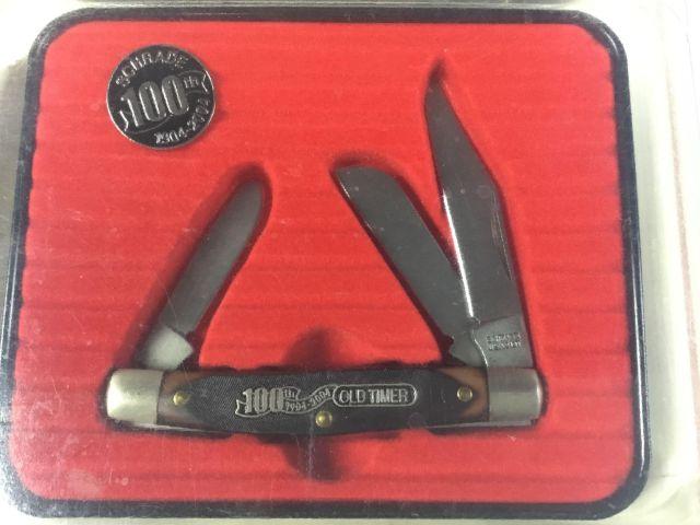 Schrade 100th Anniversary Knife &amp; Tin