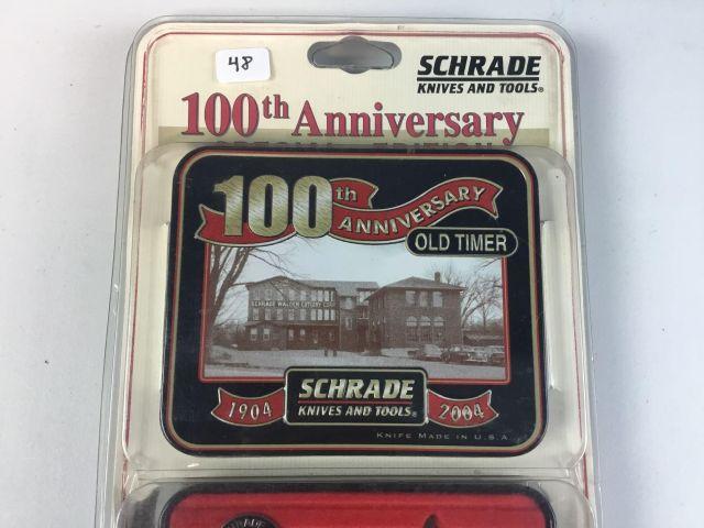 Schrade 100th Anniversary Knife &amp; Tin
