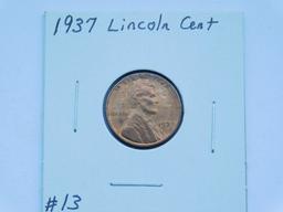 1937 LINCOLN CENT BU