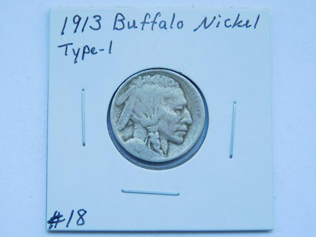 1913 TYPE-1 BUFFALO NICKEL G