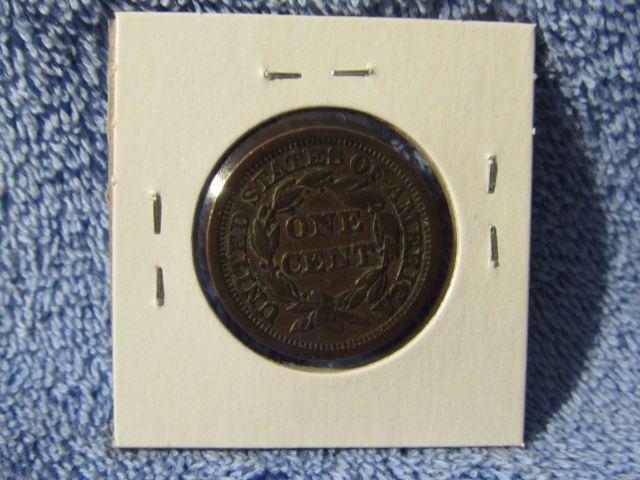 1853 LARGE CENT XF