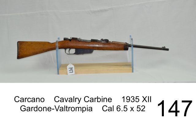 Carcano    Cavalry Carbine    1935 XII    Gardone-Valtrompia    Cal 6.5 x 52    SN: 81862