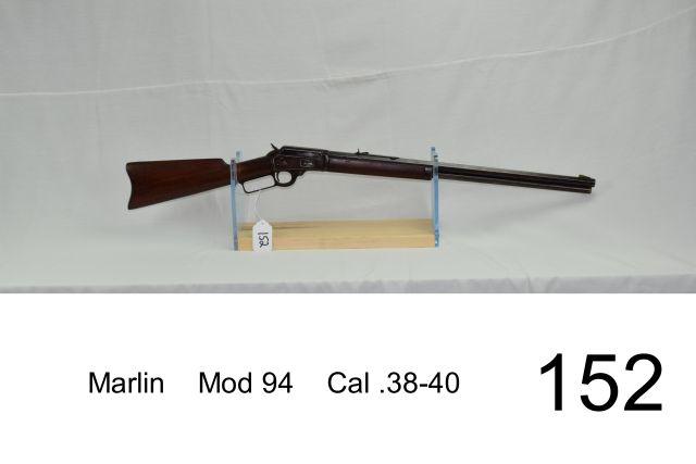 Marlin    Mod 94    Cal .38-40    24" Oct Barrel   SN: 317562