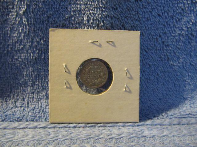 1857 SEATED DIME VF+