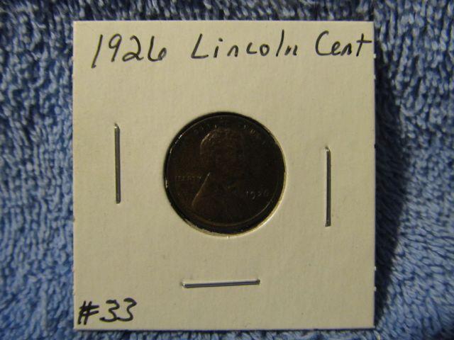 1926 LINCOLN CENT AU