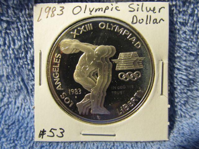 1983 U.S. OLYMPICS SILVER DOLLAR PF