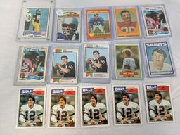 Vintage football rookie card lot of 15